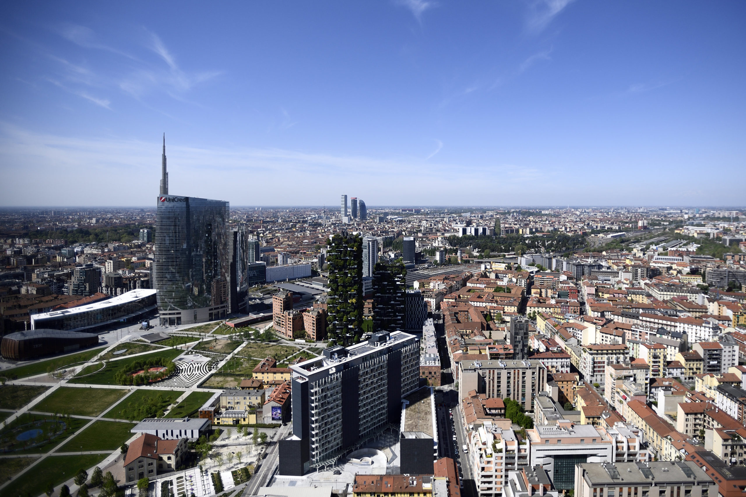 veduta aerea milano